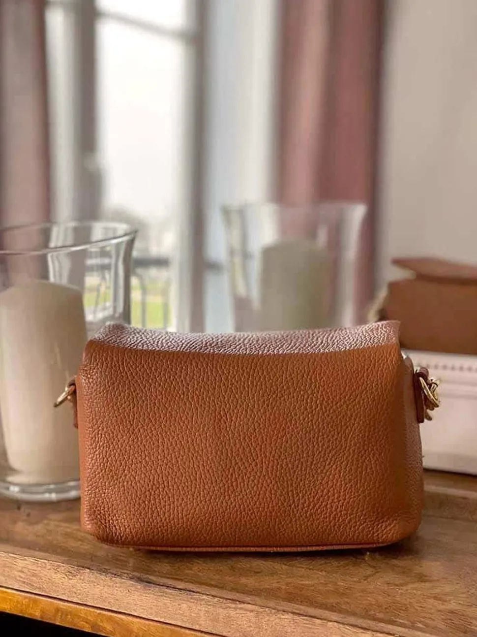 sac_marron_camel_clover_2.webp Femmes Saheline Sac Marron Camel Clover