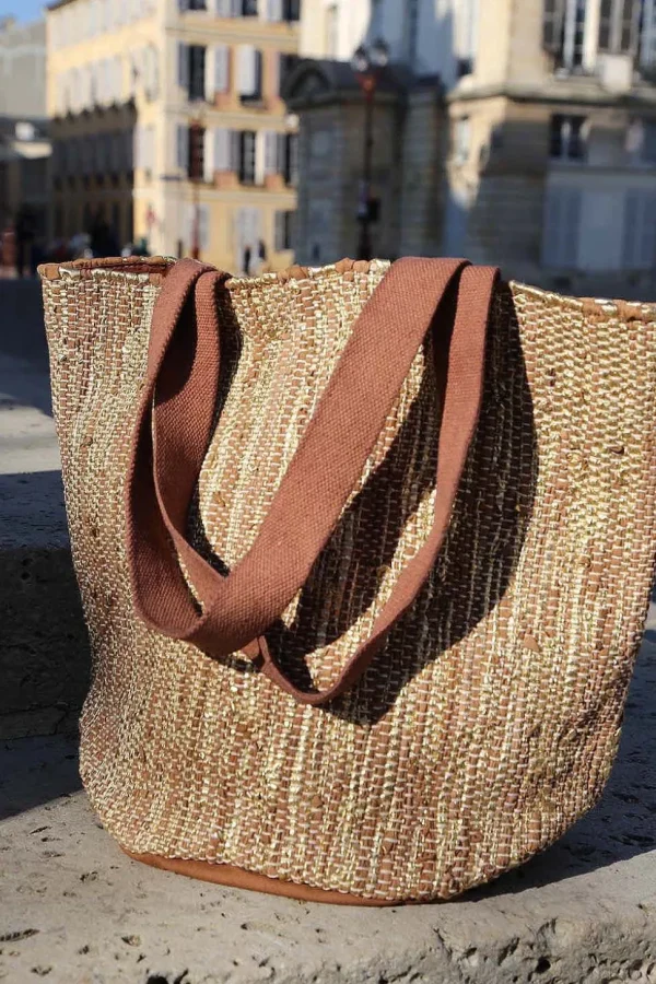 Femmes Saheline Sac Marron Sable Dore Steff