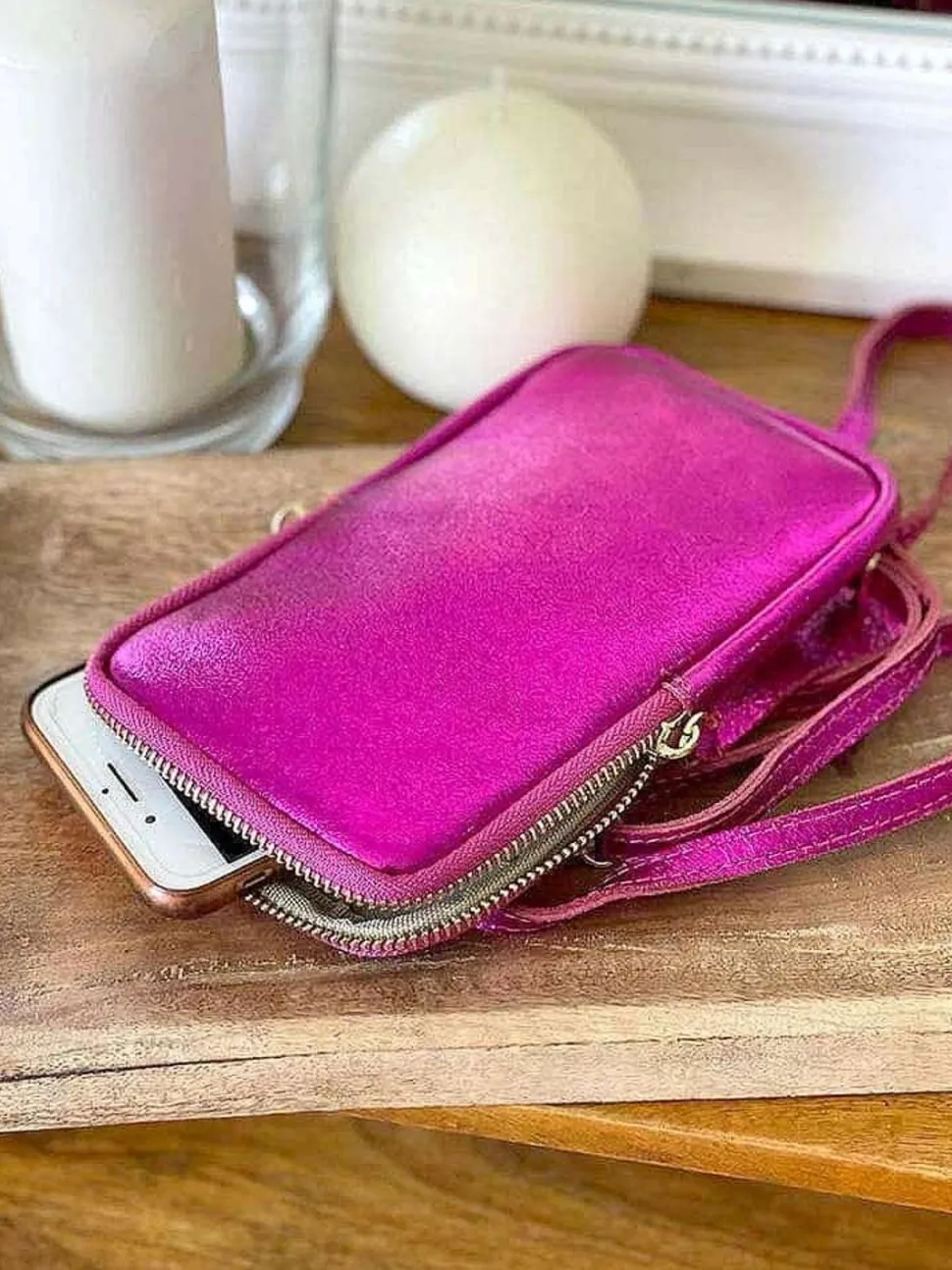 sac_portable_en_cuir_rose_0.webp Femmes Saheline Sac Portable En Cuir Rose Kira