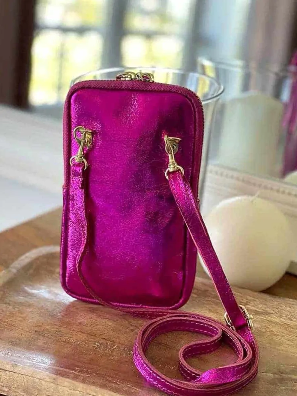 sac_portable_en_cuir_rose_3.webp Femmes Saheline Sac Portable En Cuir Rose Kira