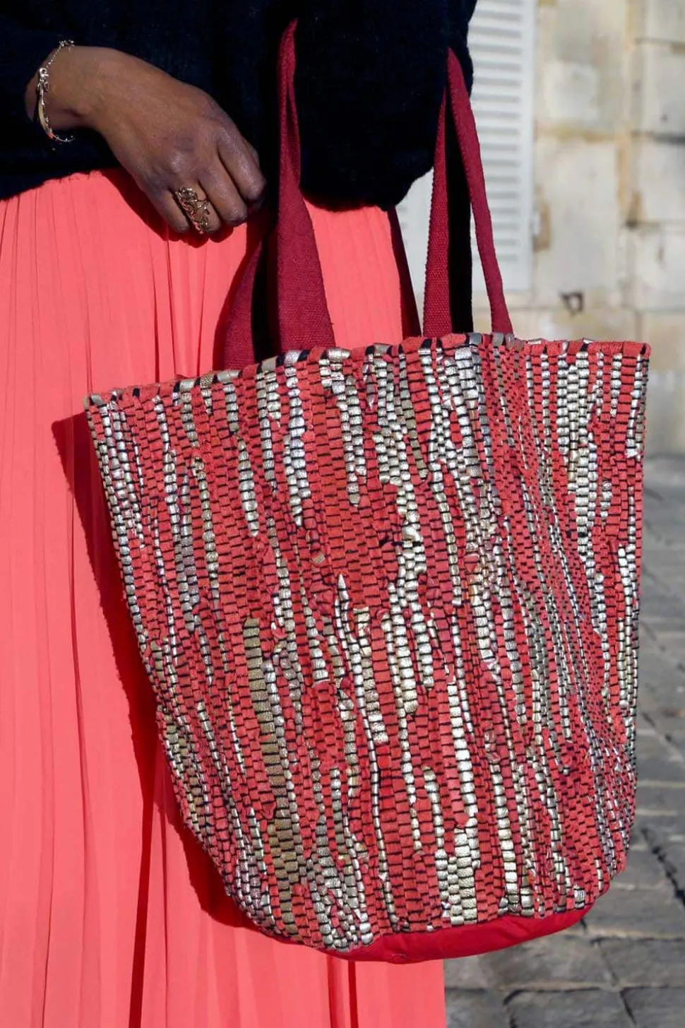 sac_rouge_dore_lany_1.webp Femmes Saheline Sac Rouge Dore Lany